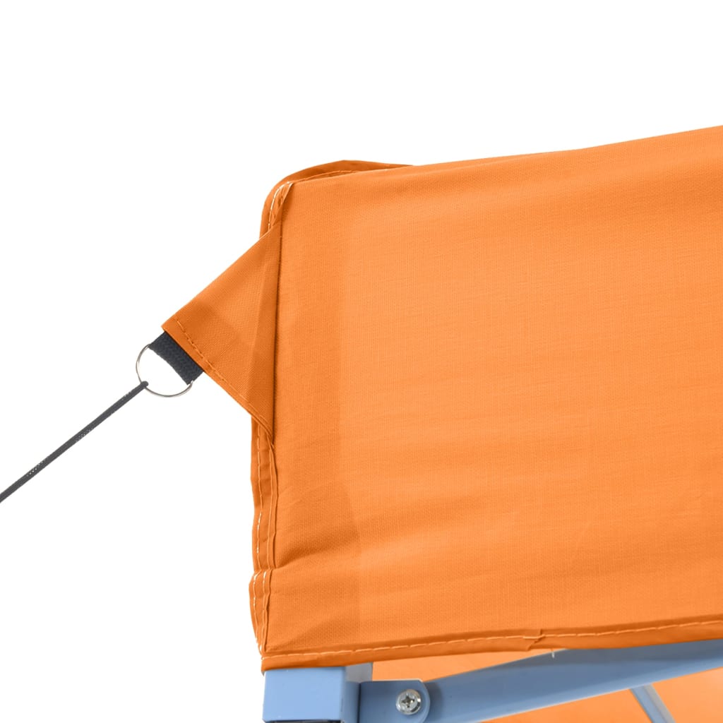 Partyzelt Faltbar Pop-Up mit 2 Seitenteilen Orange