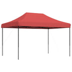 Partyzelt Faltbar Pop-Up Burgunderrot 410x279x315 cm
