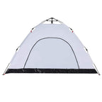 Campingzelt 4 Personen Weiß Verdunkelungsstoff Quick Release