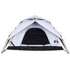Kuppel-Campingzelt 5 Personen Weiß Verdunkelt Quick Release