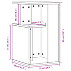 Beistelltisch Sonoma-Eiche 35x35x60 cm Holzwerkstoff