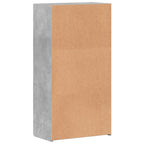 Aktenschrank Betongrau 60x32x115 cm Holzwerkstoff
