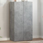 Aktenschrank Betongrau 60x32x115 cm Holzwerkstoff