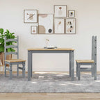 Esstisch PANAMA Grau 112x60x75 cm Massivholz Kiefer