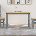 Esstisch PANAMA Grau 112x60x75 cm Massivholz Kiefer