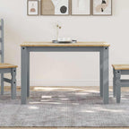 Esstisch PANAMA Grau 112x60x75 cm Massivholz Kiefer