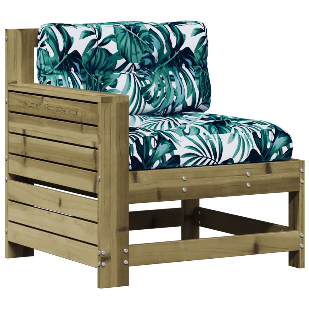 5-tlg. Garten-Lounge-Set mit Kissen Imprägniertes Kiefernholz