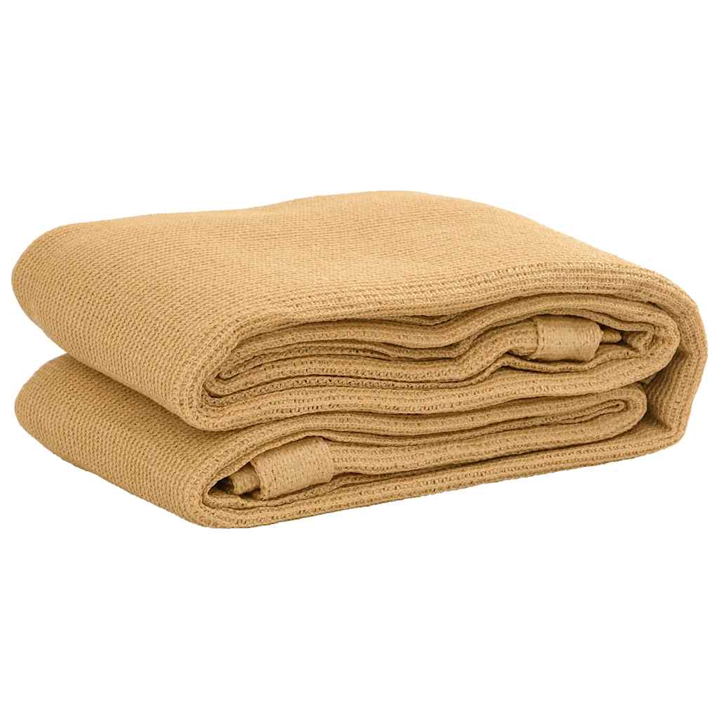 Zeltteppich Sandfarbe 200x400 cm HDPE