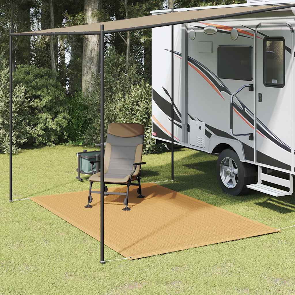 Zeltteppich Sandfarbe 250x300 cm HDPE