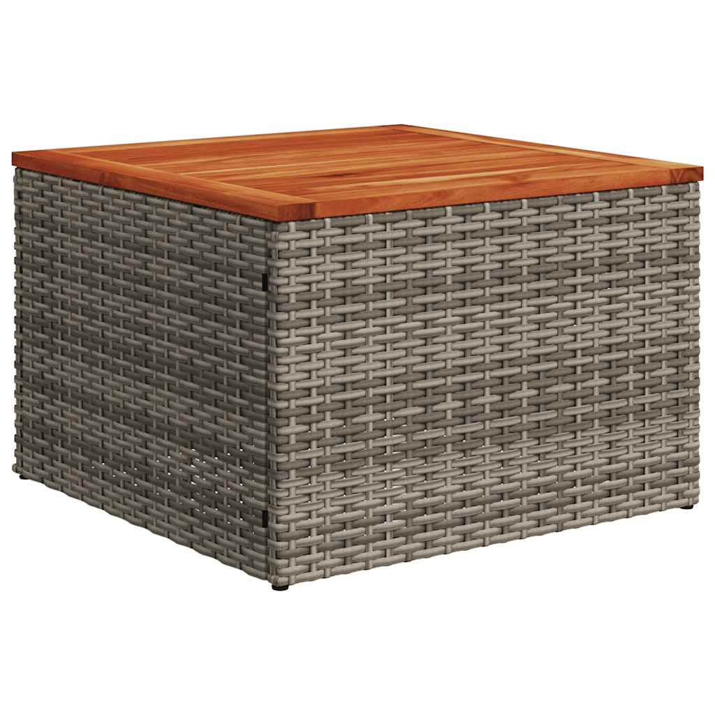 14-teiliges Gartensofa-Set mit Kissen, grau, Polyrattan