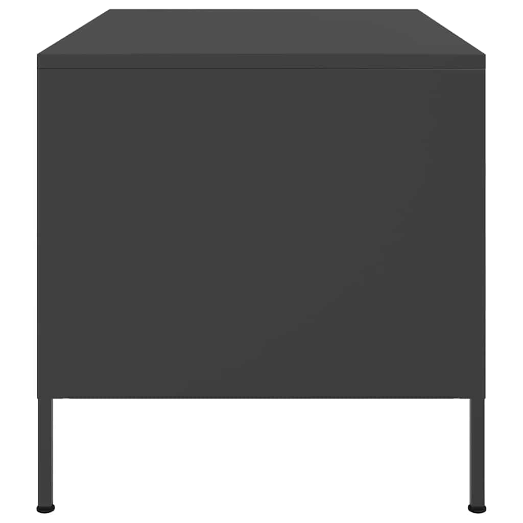 Couchtisch Schwarz 68x50x50,5 cm Stahl