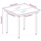 3-tlg. Garten-Essgruppe mit Kissen Braun Poly Rattan