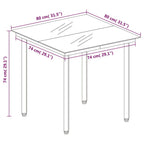 3-tlg. Garten-Essgruppe mit Kissen Braun Poly Rattan