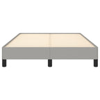 Bettgestell ohne Matratze Hellgrau 120x190 cm Stoff