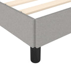 Bettgestell ohne Matratze Hellgrau 120x190 cm Stoff