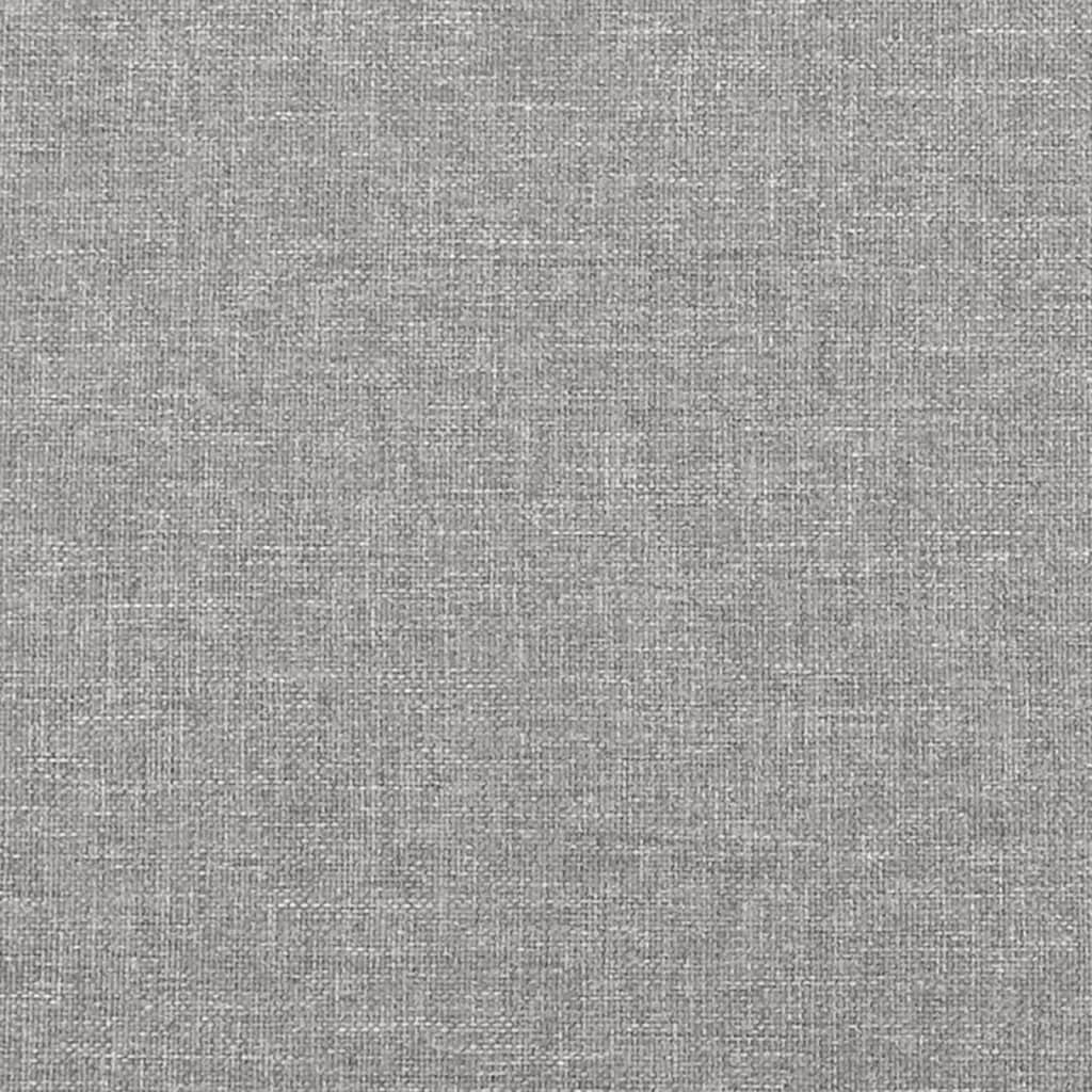 Bettgestell ohne Matratze Hellgrau 120x190 cm Stoff