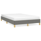 Bettgestell ohne Matratze Dunkelgrau 120x190 cm Stoff