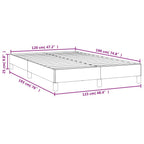Bettgestell ohne Matratze Schwarz 120x190 cm Stoff