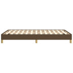 Bettgestell ohne Matratze Dunkelbraun 120x190 cm Stoff