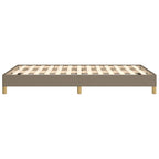 Bettgestell ohne Matratze Taupe 120x190 cm Stoff