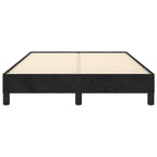 Bettgestell ohne Matratze Schwarz 120x190 cm Samt
