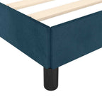 Bettgestell ohne Matratze Dunkelblau 120x190 cm Samt