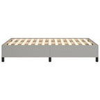 Bettgestell ohne Matratze Hellgrau 120x190 cm Stoff