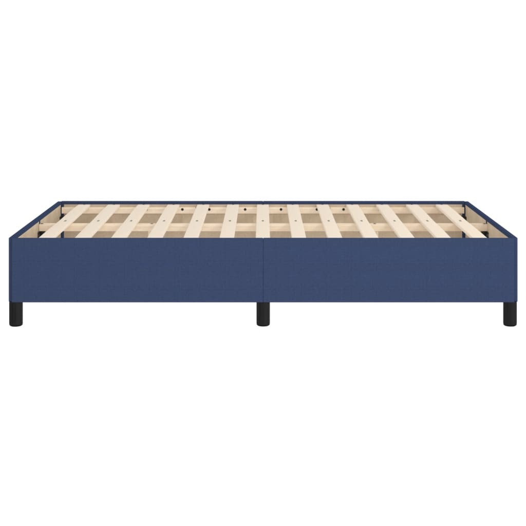 Bettgestell ohne Matratze Blau 120x190 cm Stoff