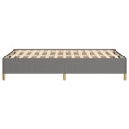 Bettgestell ohne Matratze Dunkelgrau 120x190 cm Stoff