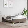 Bettgestell ohne Matratze Taupe 120x190 cm Stoff