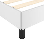 Bettgestell ohne Matratze Weiß 120x190 cm Kunstleder
