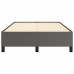 Bettgestell ohne Matratze Grau 120x190 cm Kunstleder