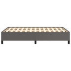 Bettgestell ohne Matratze Grau 120x190 cm Kunstleder