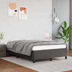 Bettgestell ohne Matratze Grau 120x190 cm Kunstleder