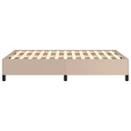 Bettgestell ohne Matratze Cappuccino-Braun 120x190cm Kunstleder