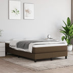 Boxspringbett mit Matratze Dunkelbraun 120x190 cm Stoff
