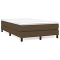 Boxspringbett mit Matratze Dunkelbraun 120x190 cm Stoff