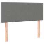 Boxspringbett mit Matratze Dunkelgrau 120x190 cm Stoff
