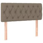 Boxspringbett mit Matratze Taupe 120x190 cm Stoff