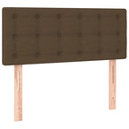 Boxspringbett mit Matratze Dunkelbraun 120x190 cm Stoff