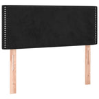 Boxspringbett mit Matratze Schwarz 120x190 cm Samt