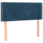 Boxspringbett mit Matratze Dunkelblau 120x190 cm Samt