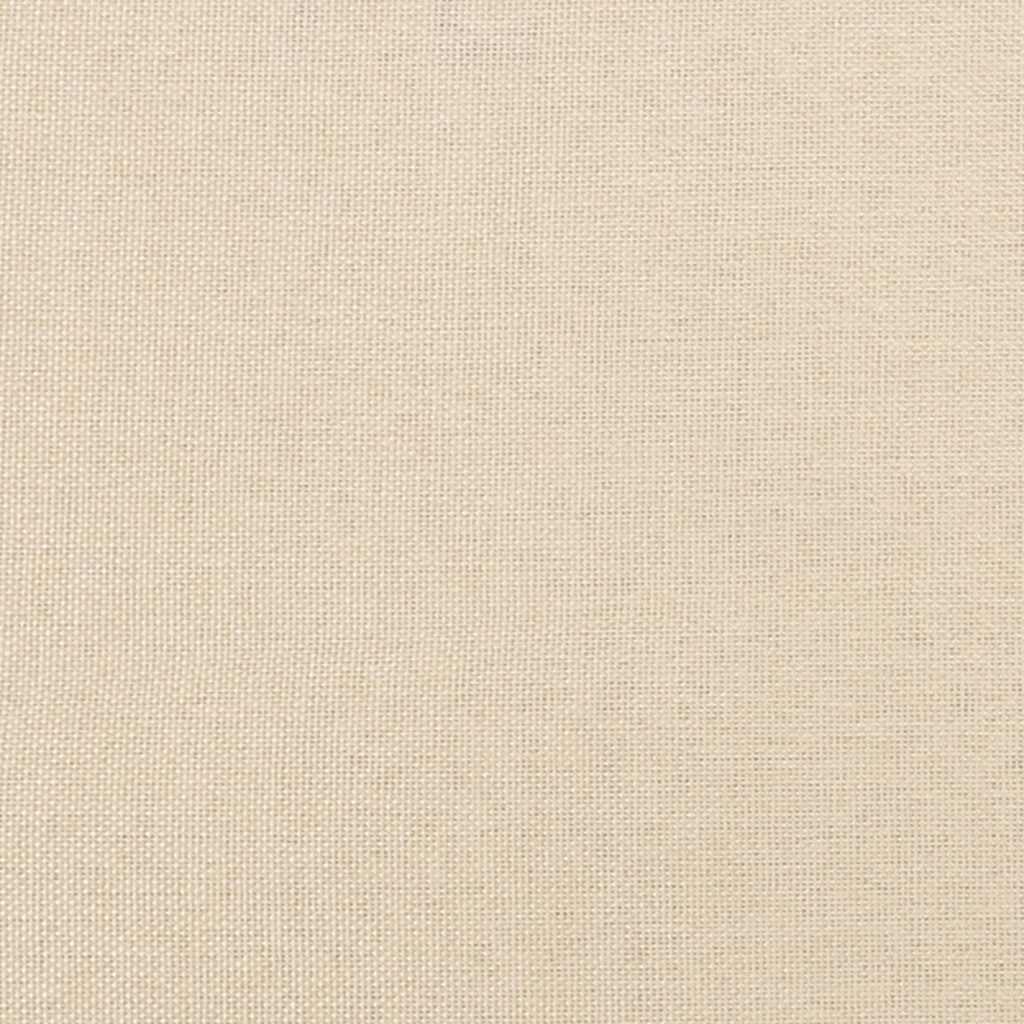 Boxspringbett mit Matratze Creme 120x190 cm Stoff