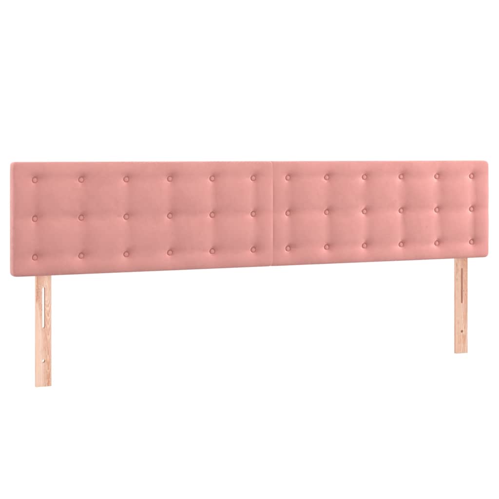 Boxspringbett mit Matratze Rosa 120x190 cm Samt