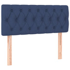 Boxspringbett mit Matratze & LED Blau 120x190 cm Stoff