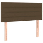 Boxspringbett mit Matratze & LED Dunkelbraun 120x190 cm Stoff