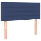 Boxspringbett mit Matratze & LED Blau 120x190 cm Stoff