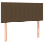 Boxspringbett mit Matratze & LED Dunkelbraun 120x190 cm Stoff