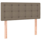 Boxspringbett mit Matratze & LED Taupe 120x190 cm Stoff