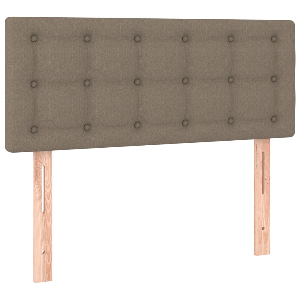 Boxspringbett mit Matratze & LED Taupe 120x190 cm Stoff